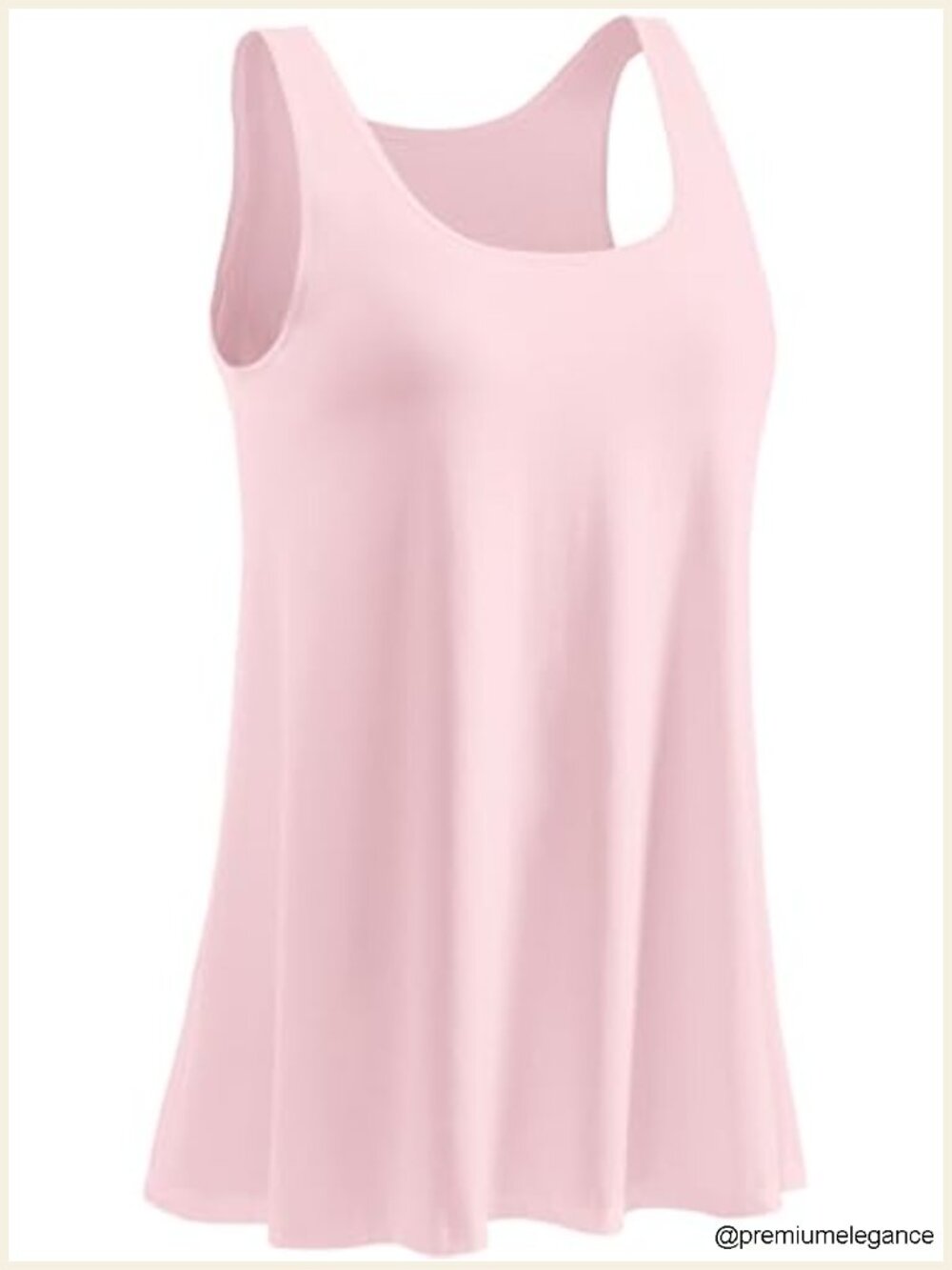 Built in Bra Tank Top Flowy Pleated Sleeveless Scoop Neck Cami Modal